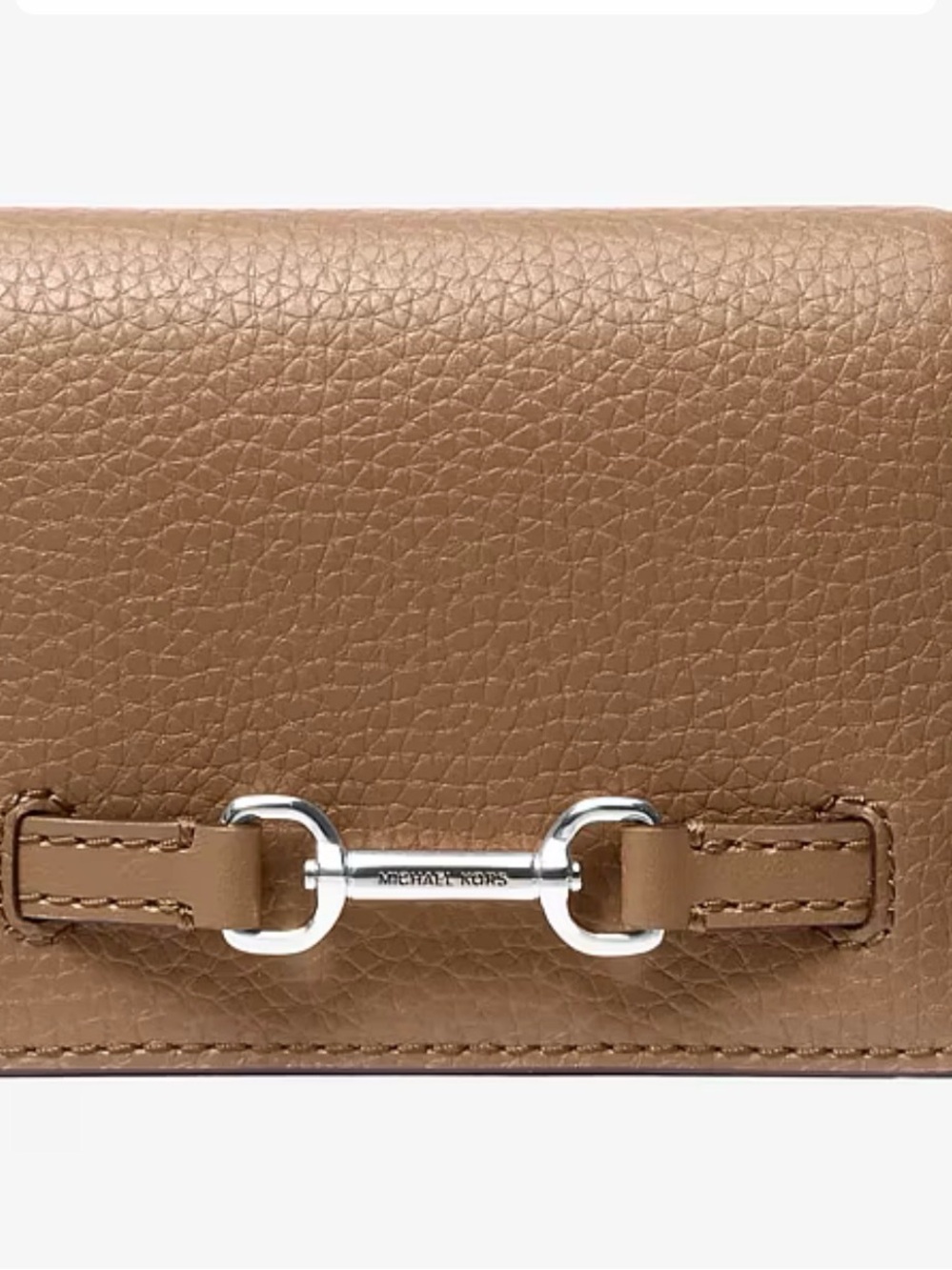 MICHAEL KORS Pebbled Leather Wallet - Taupe